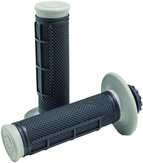 Poignées PT Clamp On 1/2 Waffle Pro Series Noir/Gris