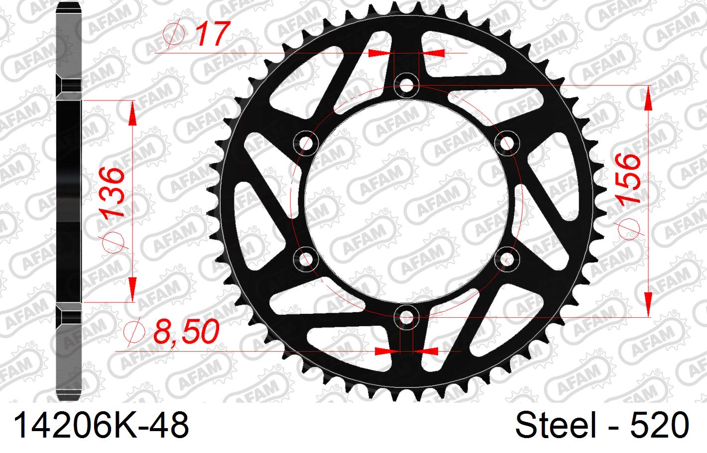 COURONNE ACIER #520 NOIR 14206K-48