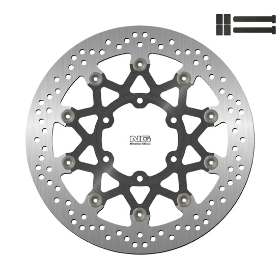 NG BRAKES Kit Disque Flottant et vis 1642GK32