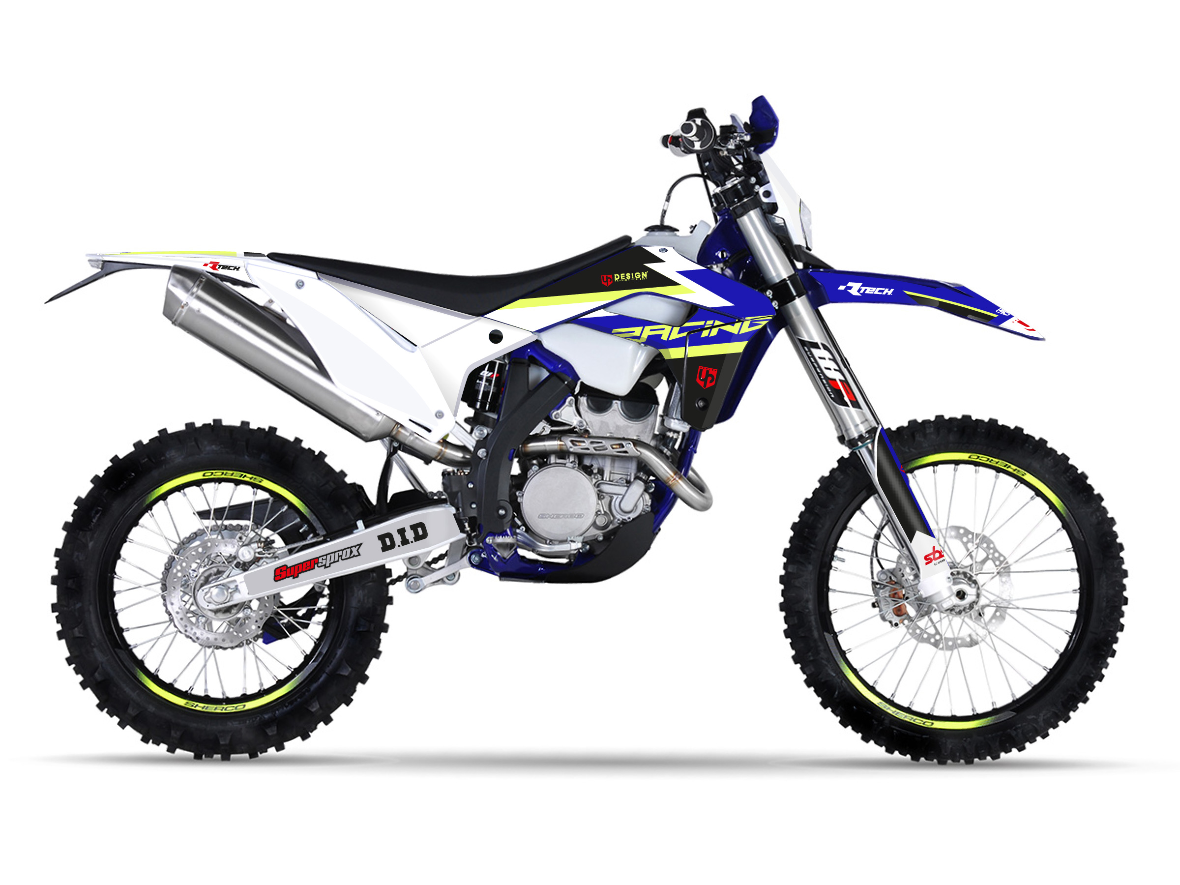 Kit Déco UP ROUND SHERCO SE (2013-2015) Bleu