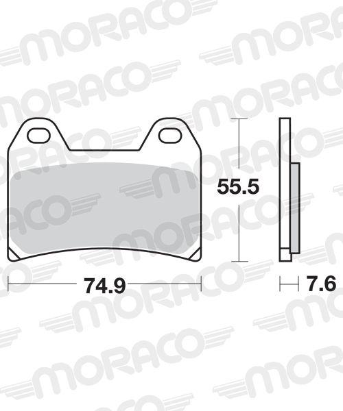 Plaquettes de frein moto SBS 727HS Plaquettes de frein moto SBS 727HS
