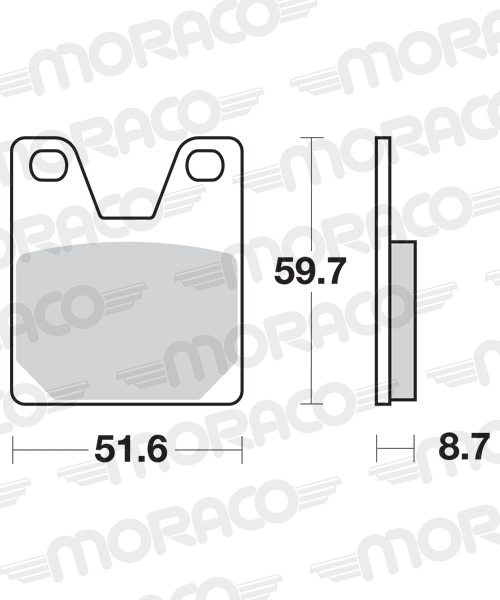 Plaquettes de frein moto SBS 733HF Plaquettes de frein moto SBS 733HF