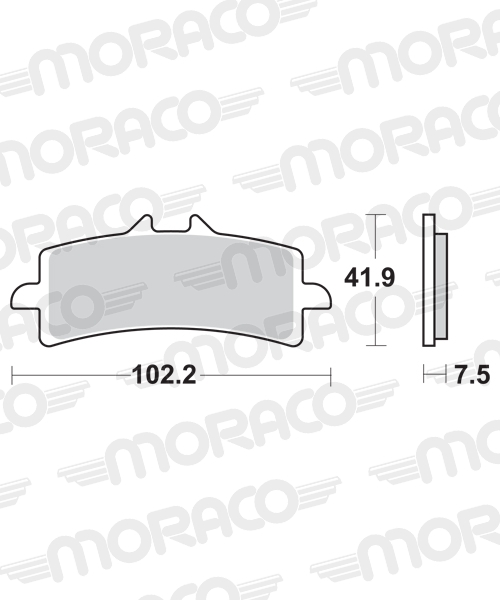 Plaquettes de frein moto SBS 841HS Plaquettes de frein moto SBS 841HS
