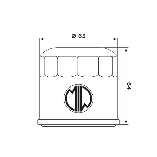 Filtre huile H1019