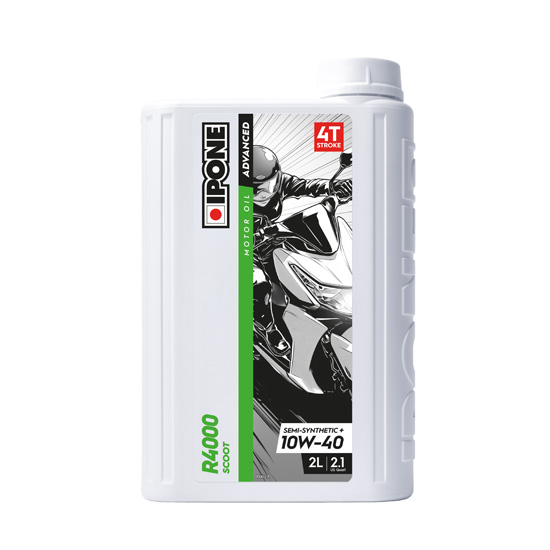 *Ipone NEW Huile moteur 4T R4000 SCOOT 10W40 (2 L) (x8)