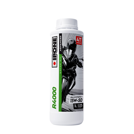 *Ipone NEW Huile moteur 4T R4000 15W50 (1 L) (X15) *Ipone NEW Huile moteur 4T R4000 15W50 (1 L) (X15)