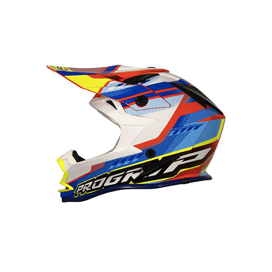 CASQUE PROGRIP 3009 KID TAILLE L (51-52cm) ORANGE/BLEU CLAIR