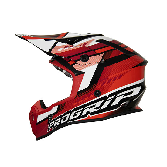 CASQUE PROGRIP 3180 TAILLE S (55-56cm) ROUGE/BLANC