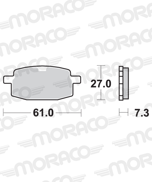 Plaquettes de frein scooter SBS 111CT Plaquettes de frein scooter SBS 111CT