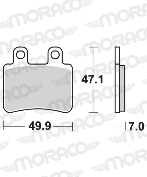 Plaquettes de frein scooter SBS 167CT Plaquettes de frein scooter SBS 167CT