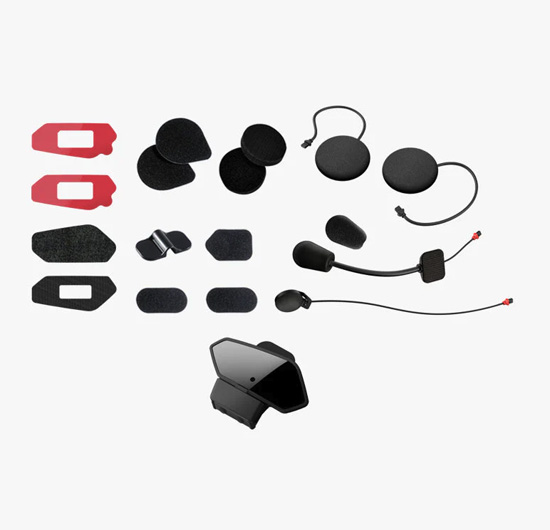**Kit accessoires fixation + micros + écouteurs
