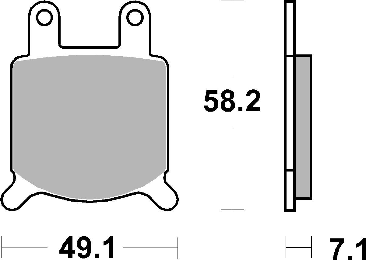 PLAQUETTES DE FREIN SBS 560HF  