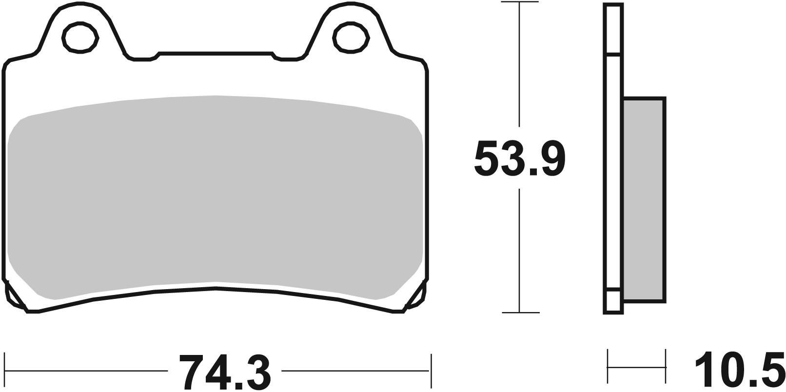 PLAQUETTES DE FREIN SBS 590DCC