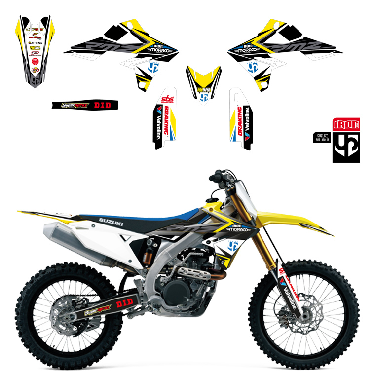 Kit Deco UP IRON SUZUKI RMZ 450 2018 JAUNE