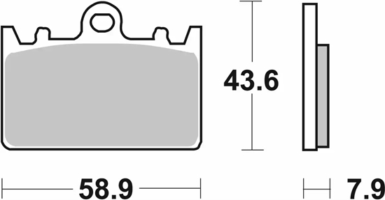 PLAQUETTES DE FREIN SBS 666 RST