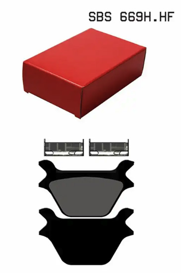 PLAQUETTE DE FREIN SBS 669H-LF