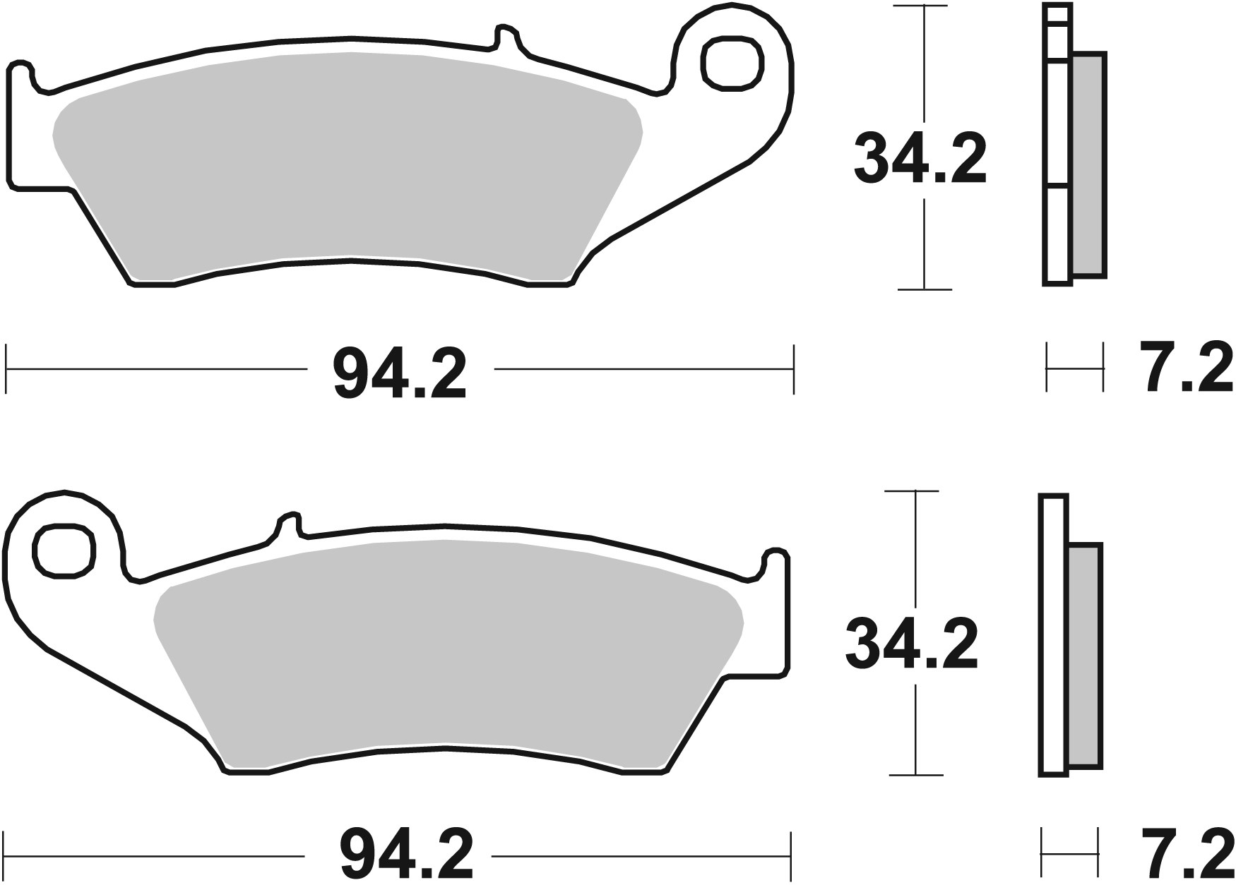 PLAQUETTES DE FREIN SBS 694 SI