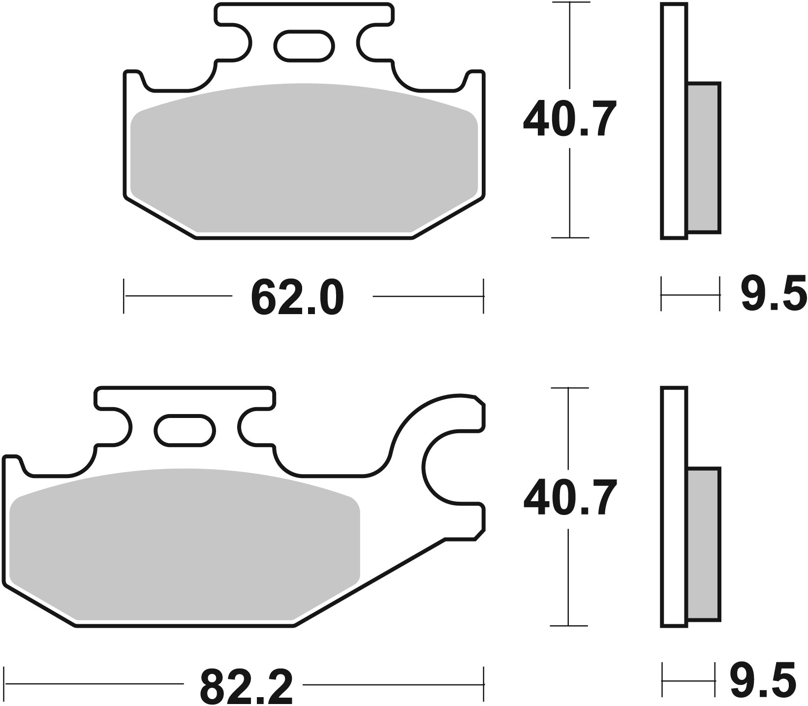 PLAQUETTES DE FREIN SBS 754SI