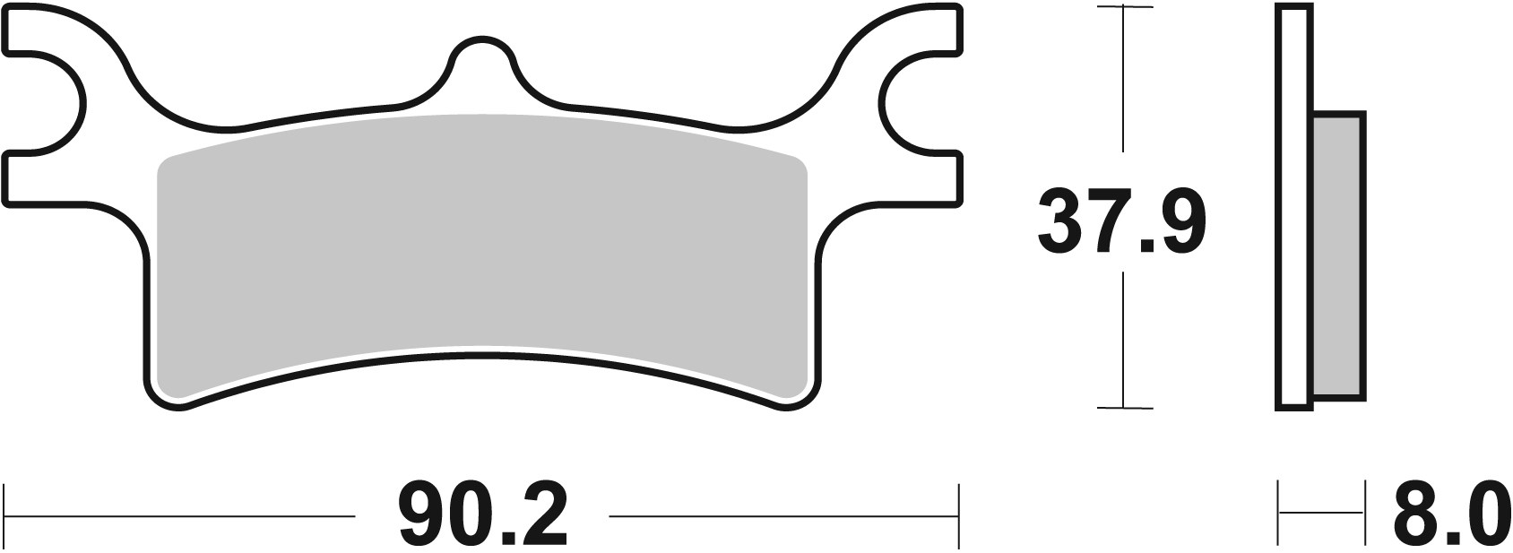 PLAQUETTES DE FREIN SBS 787ATS