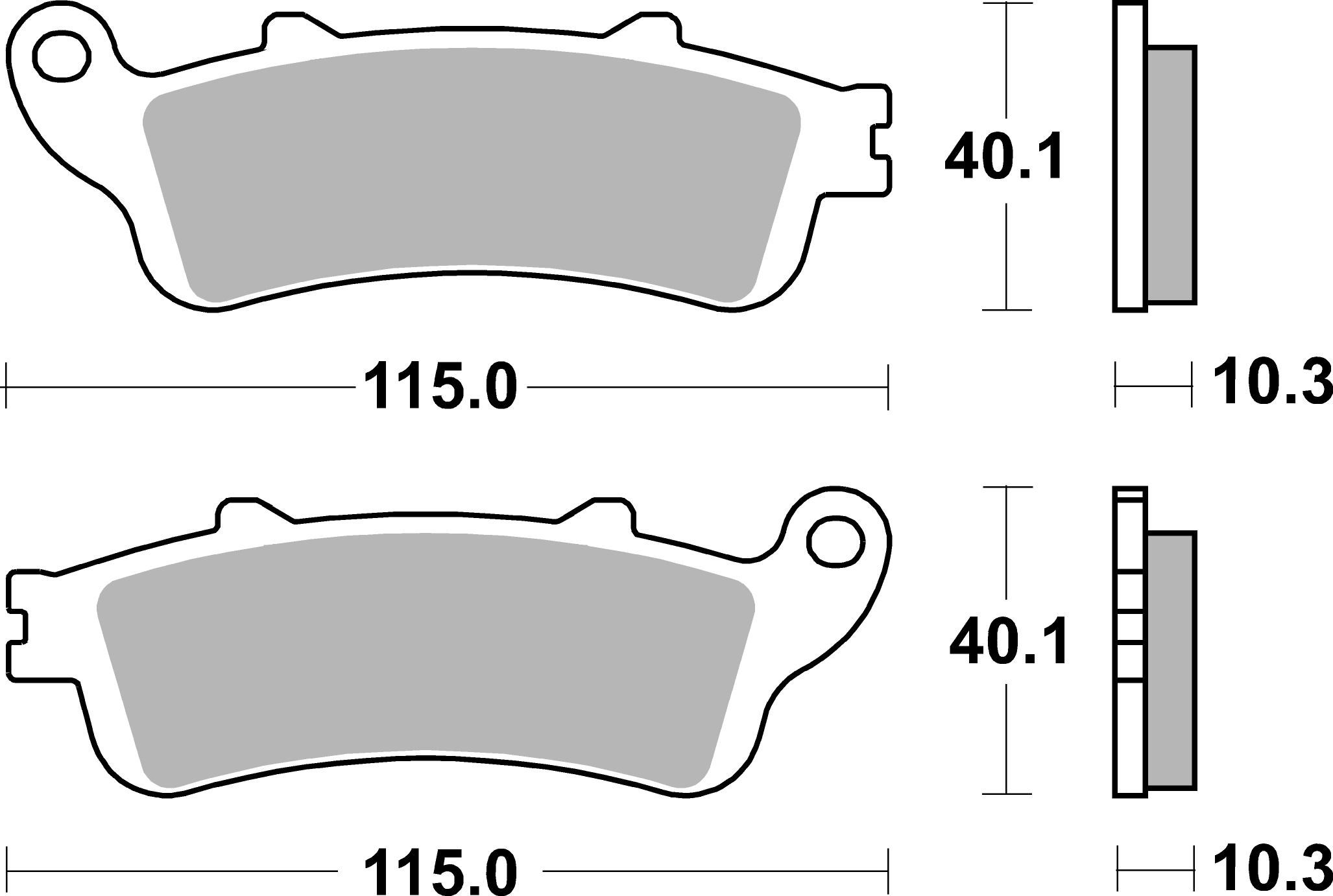 PLAQUETTES DE FREIN SBS 880LS