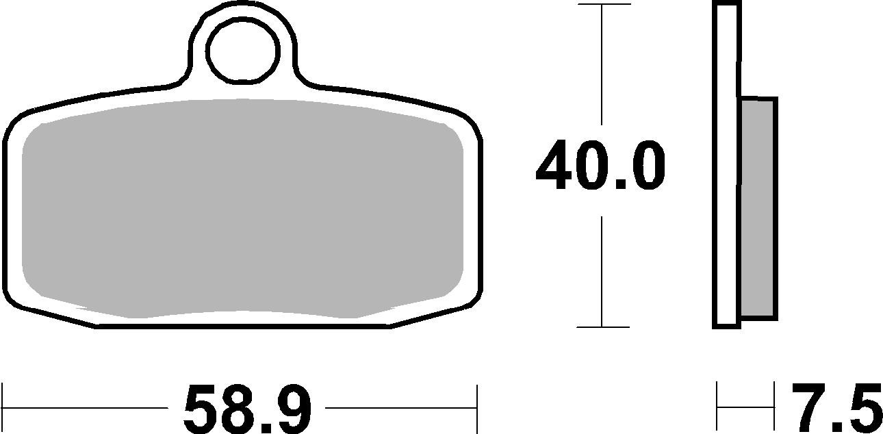 PLAQUETTES DE FREIN SBS 885SI