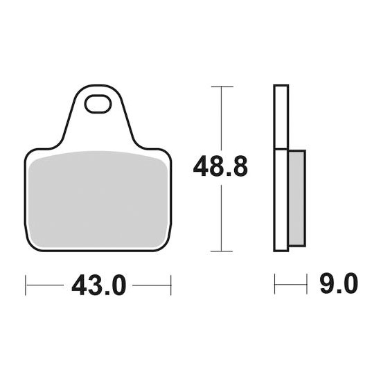 PLAQUETTES DE FREIN SBS 887DS-1