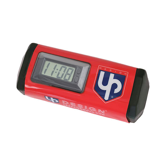 Mousse de Guidon UP Horloge intégrée Rouge