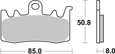 PLAQUETTES DE FREIN SBS 900 DS-1