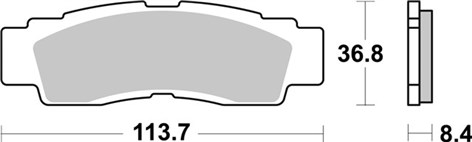 PLAQUETTES DE FREIN SBS 979PSI 