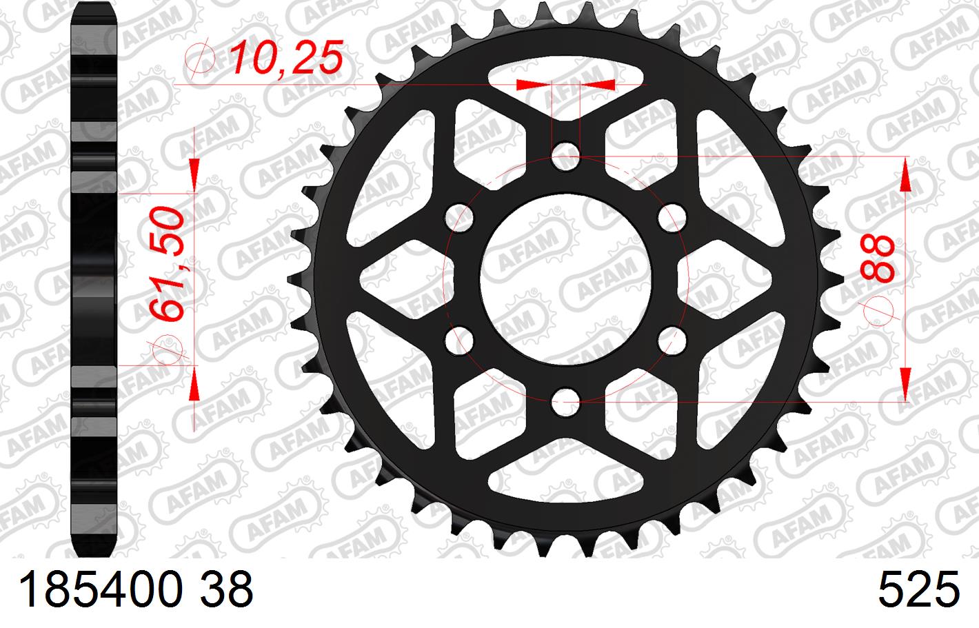 COURONNE ACIER #525 185400-38