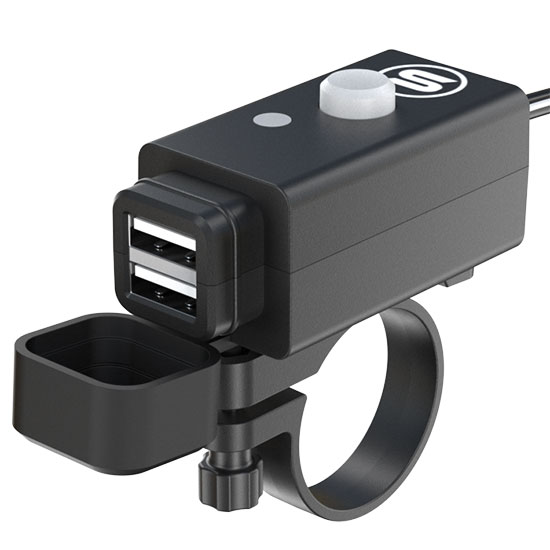 Chargeur double-usb support guidon