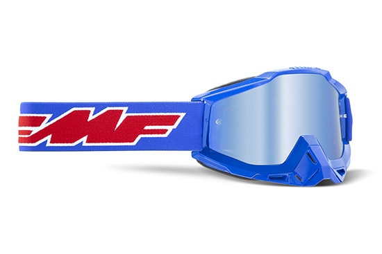 FMF POWERBOMB Masque Rocket Blue - écran Bleu miroir 