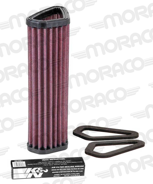 K&N Filtre air Racing DUCATI 1098/R/S 07-09 K&N Filtre air Racing DUCATI 1098/R/S 07-09