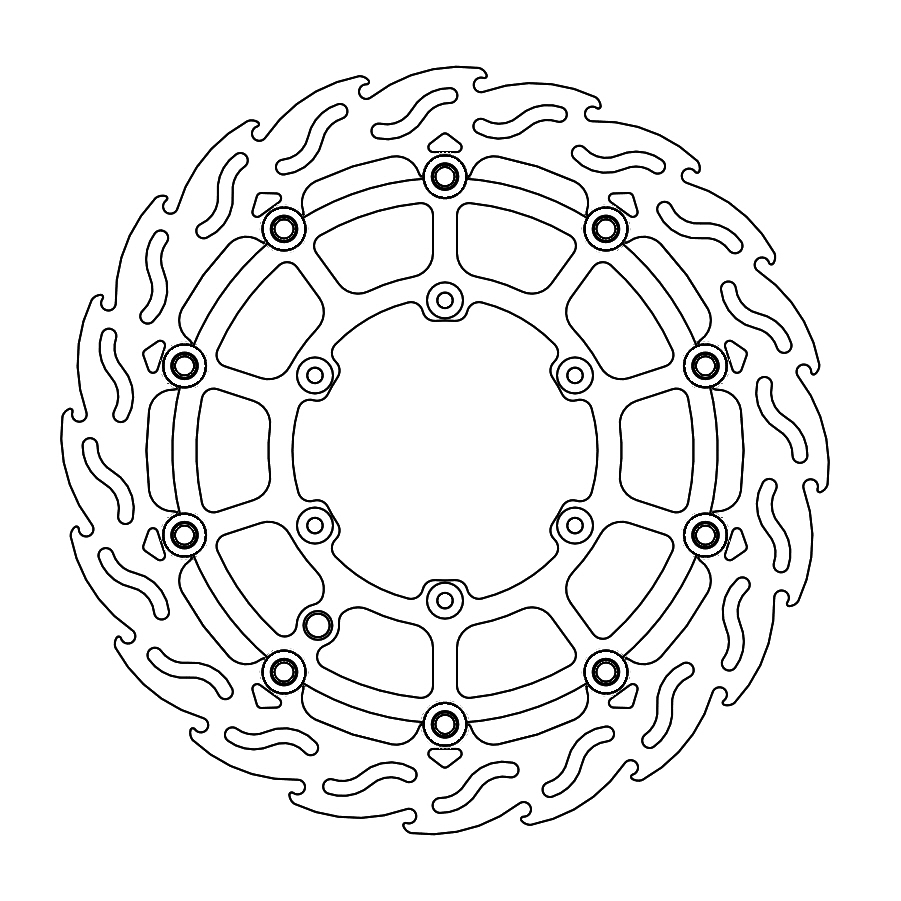 Disque avant Flame Supermoto Racing GasGas