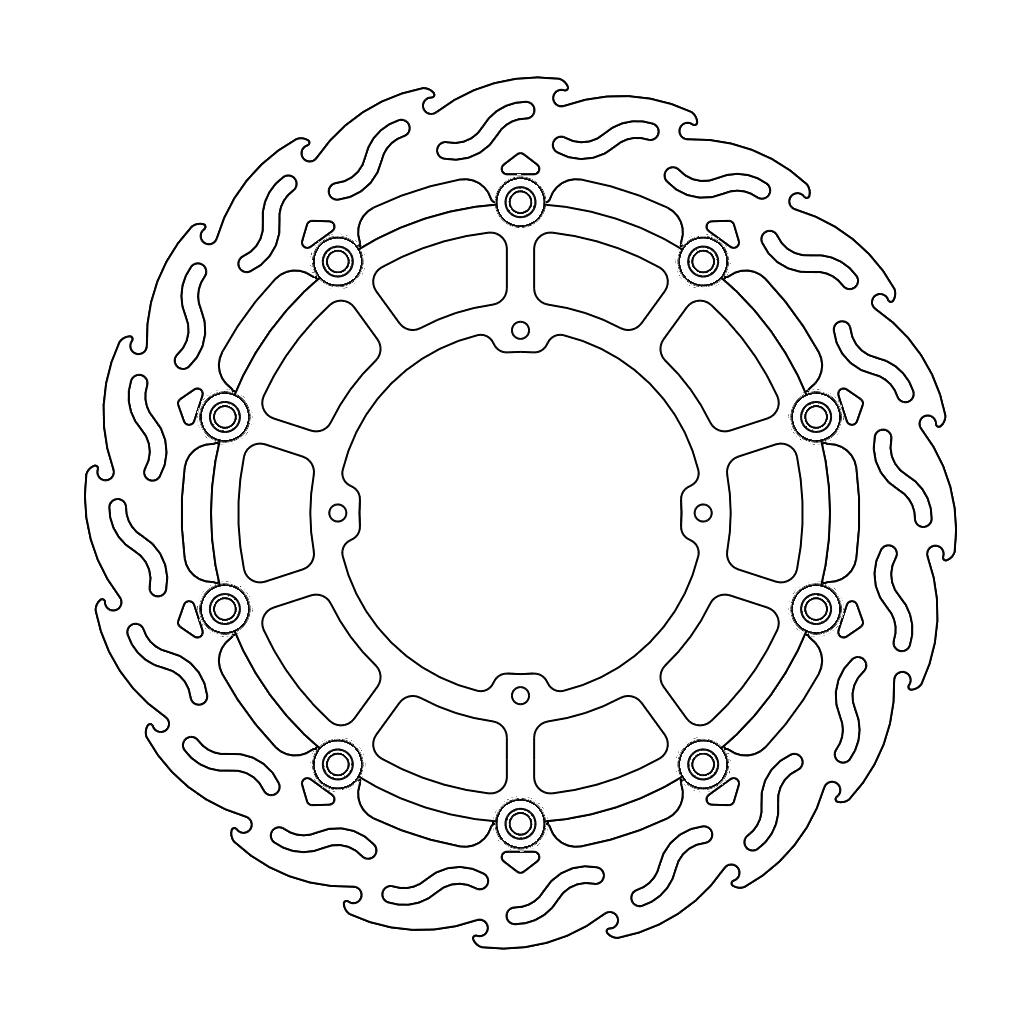 Disque avant Flame Supermoto Racing Honda XR, CR