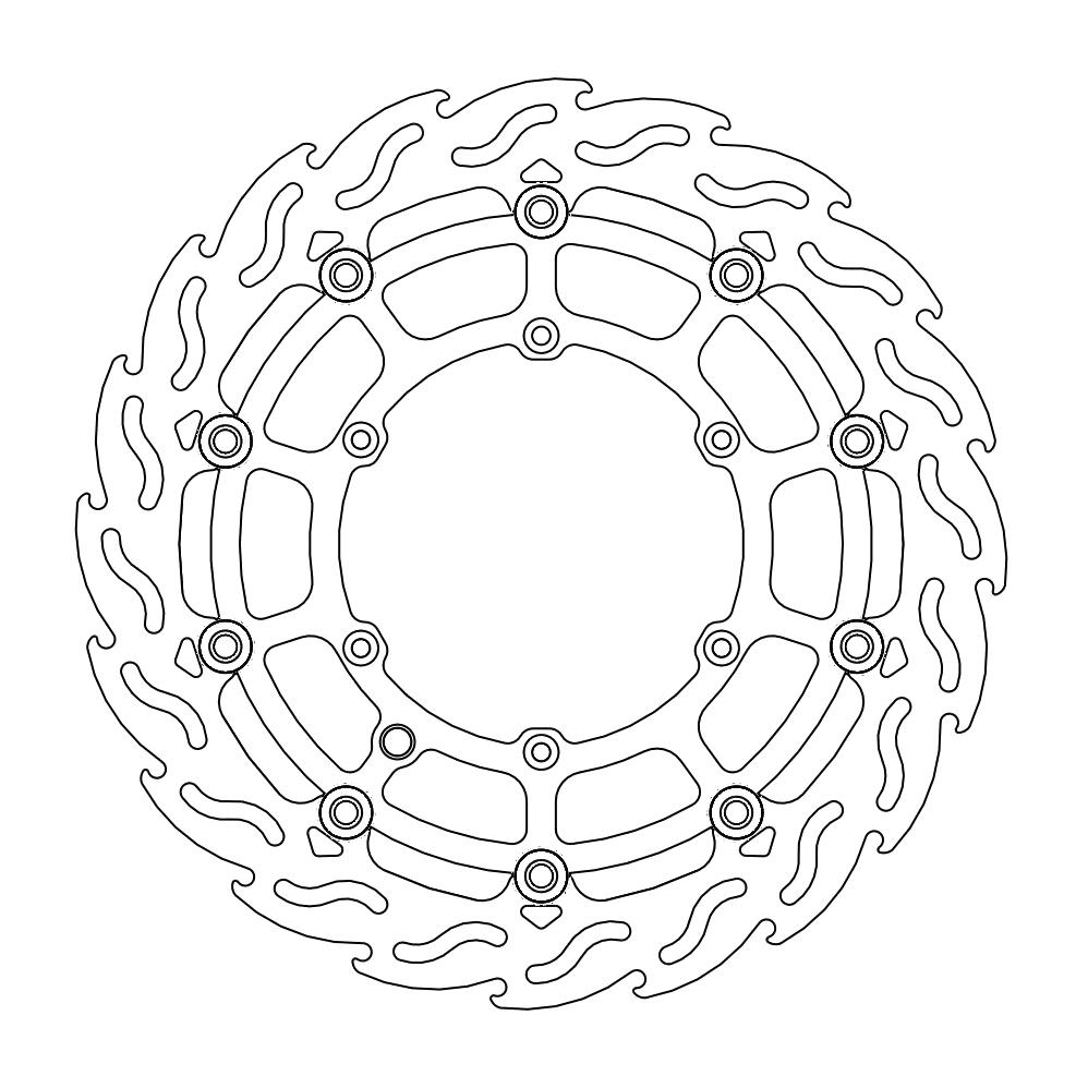 Disque avant Flame Supermoto Racing KTM, HVA