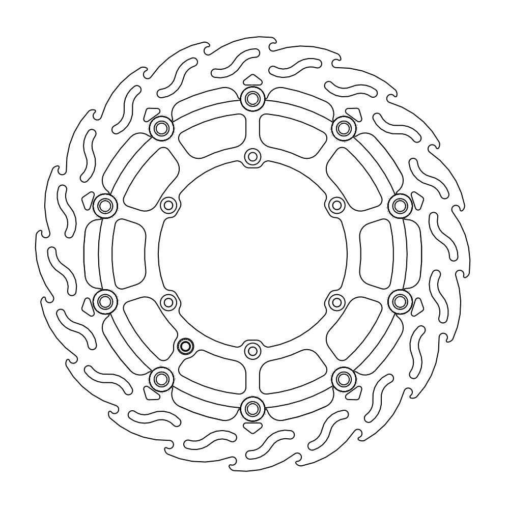 Disque avant Flame Supermoto Racing Beta