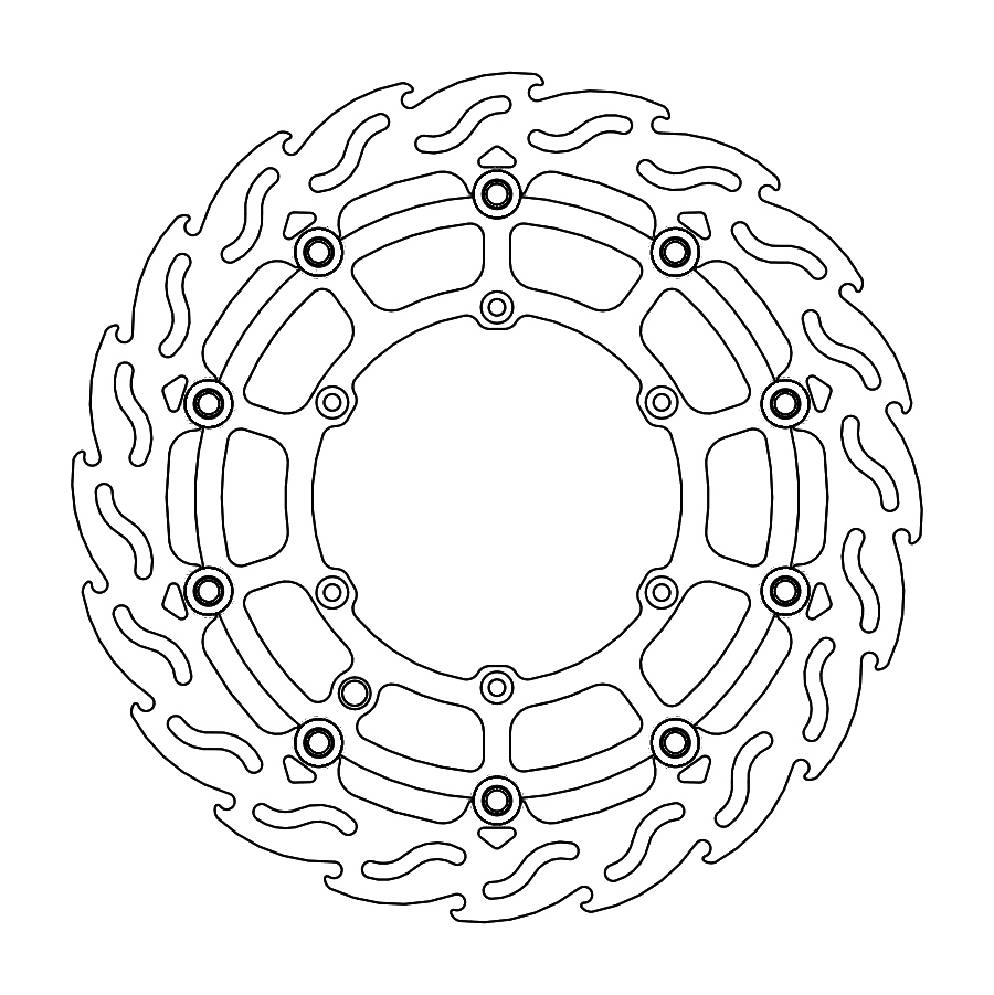 Disque avant Flame Supermoto Racing Beta