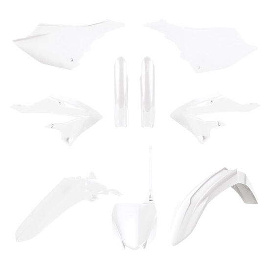 Kit plastique POLISPORT 6p YAMAHA YZ Blanc
