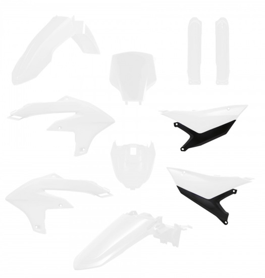 Kit Plastique POLISPORT 9p YAMAHA Blanc