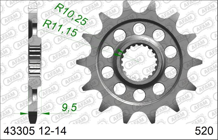 Pignon de Sortie de Boite 50-32195-23 