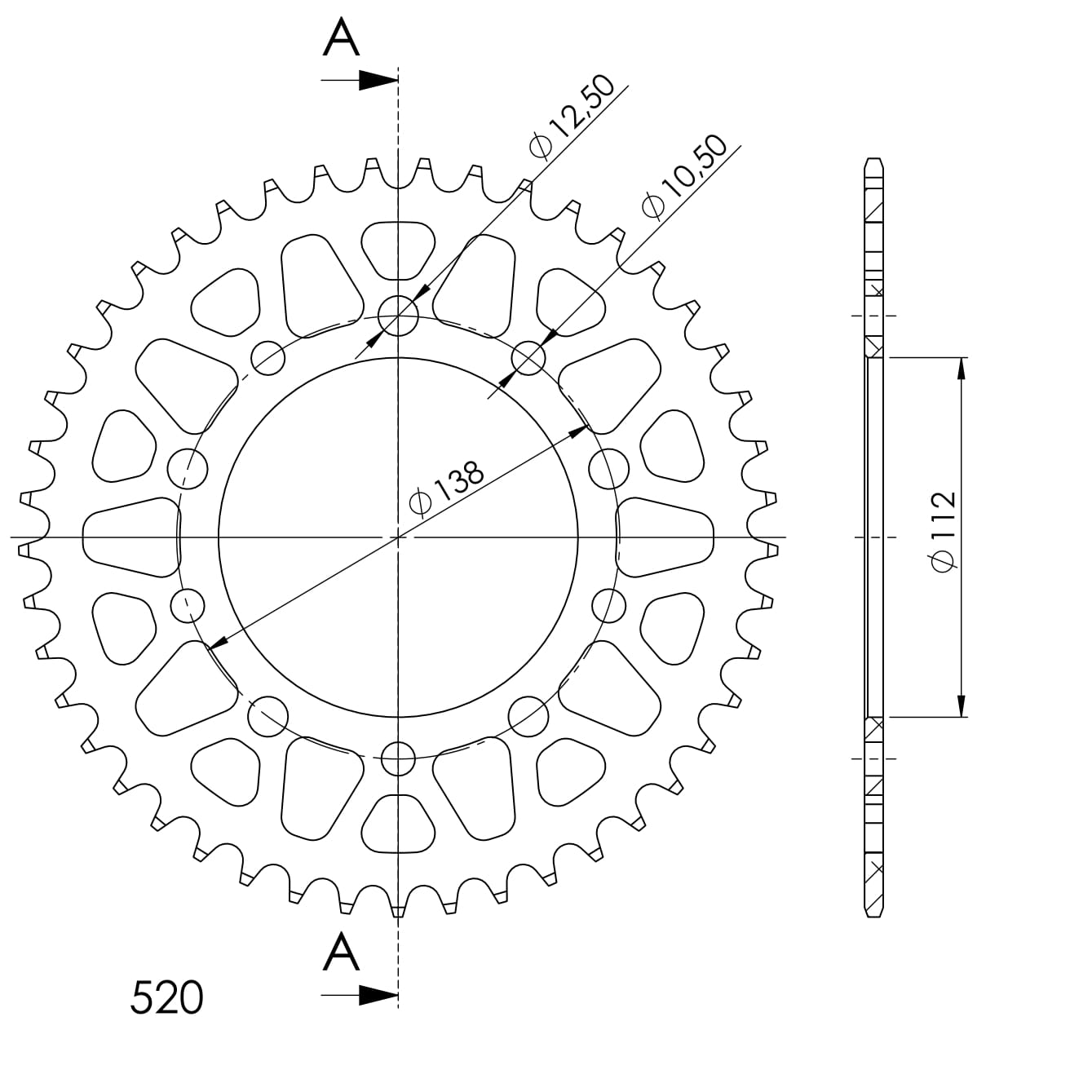 Couronne aluminium