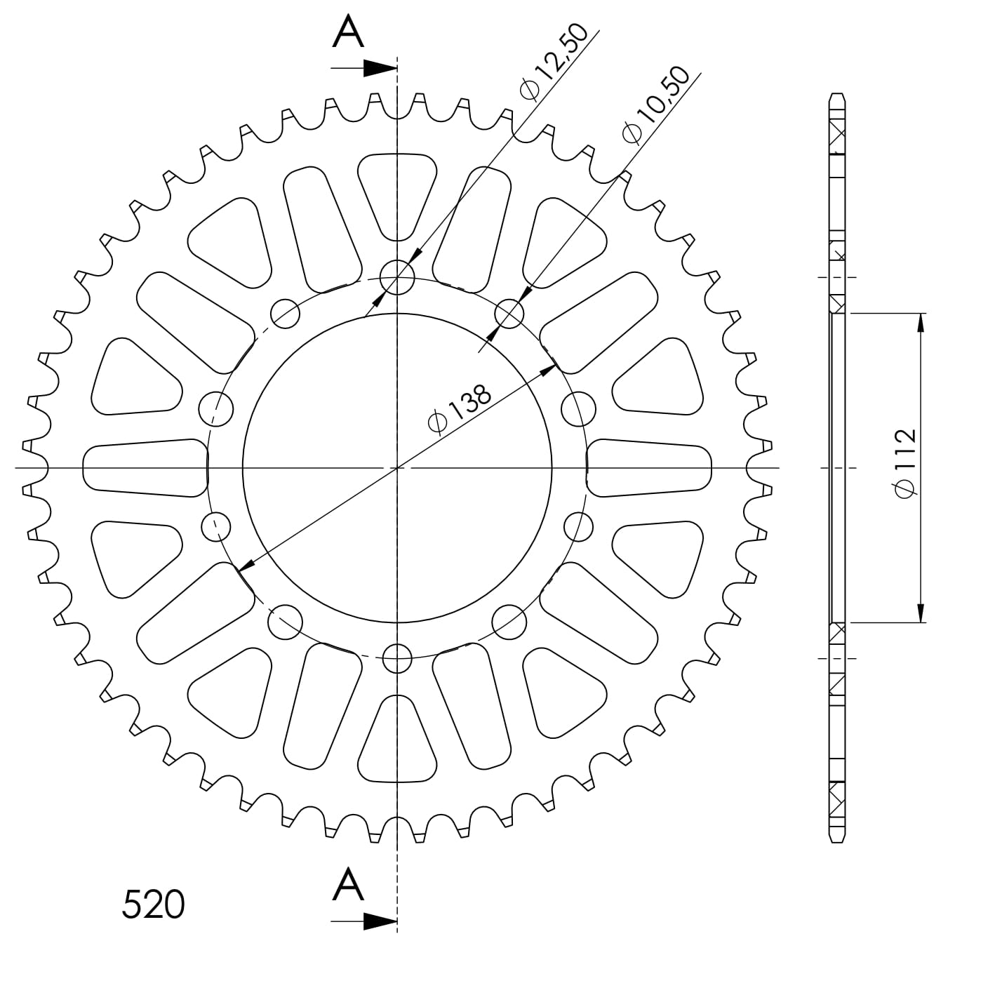 Couronne aluminium