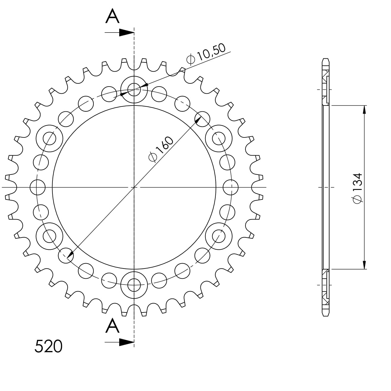 Couronne aluminium