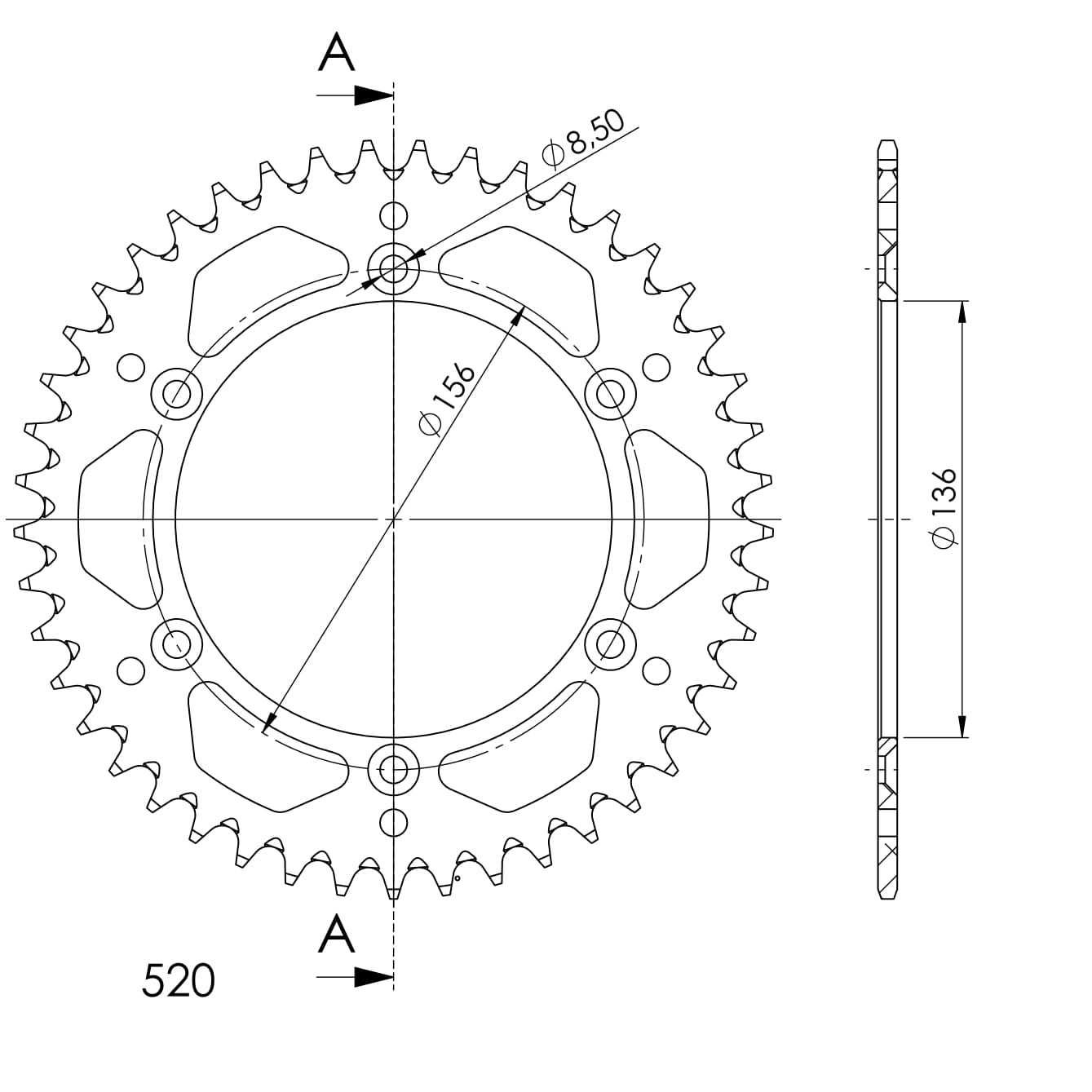 Couronne aluminium