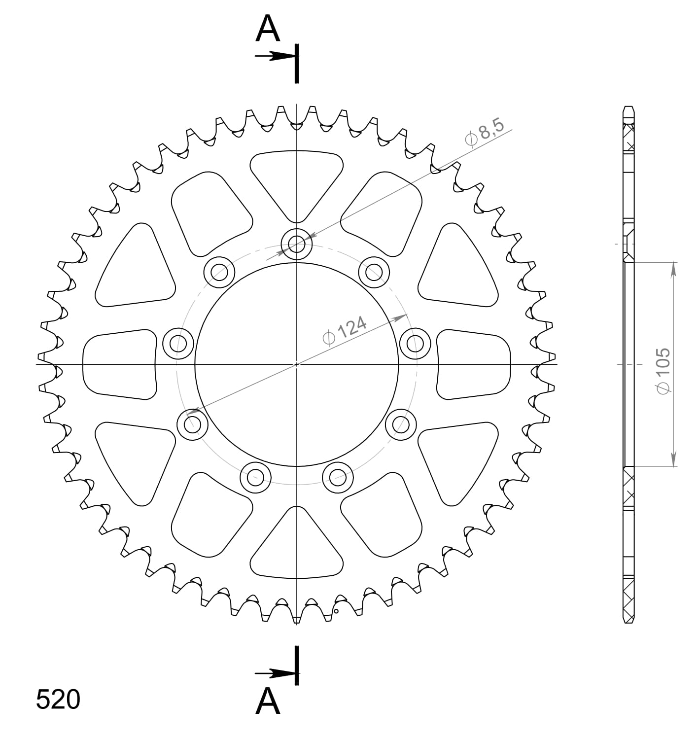 Couronne aluminium