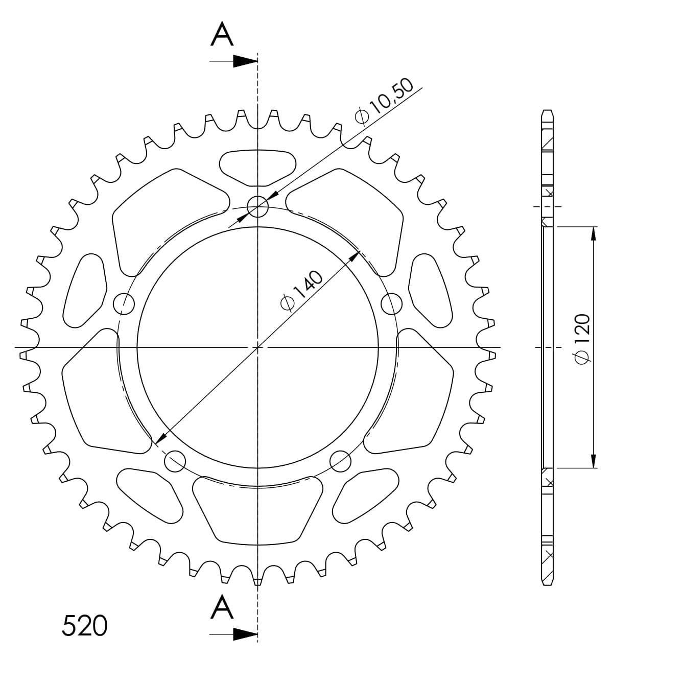 Couronne aluminium