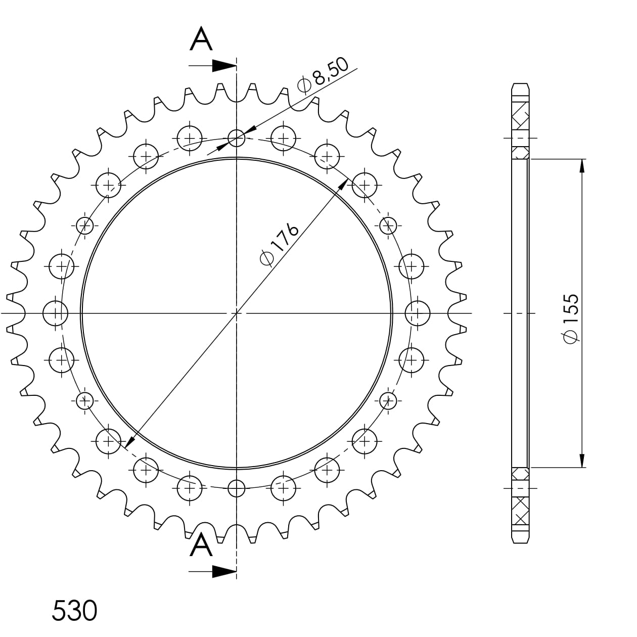 Couronne aluminium