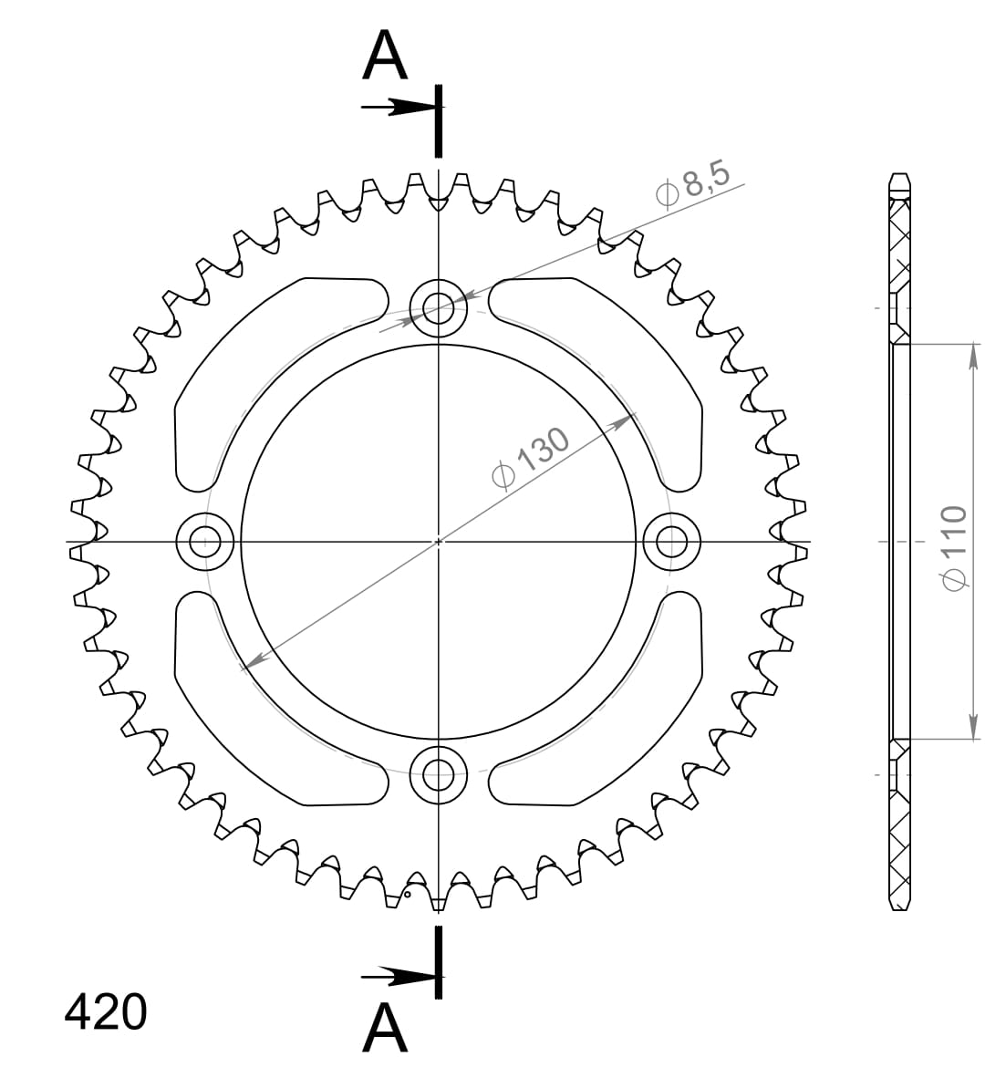 Couronne aluminium