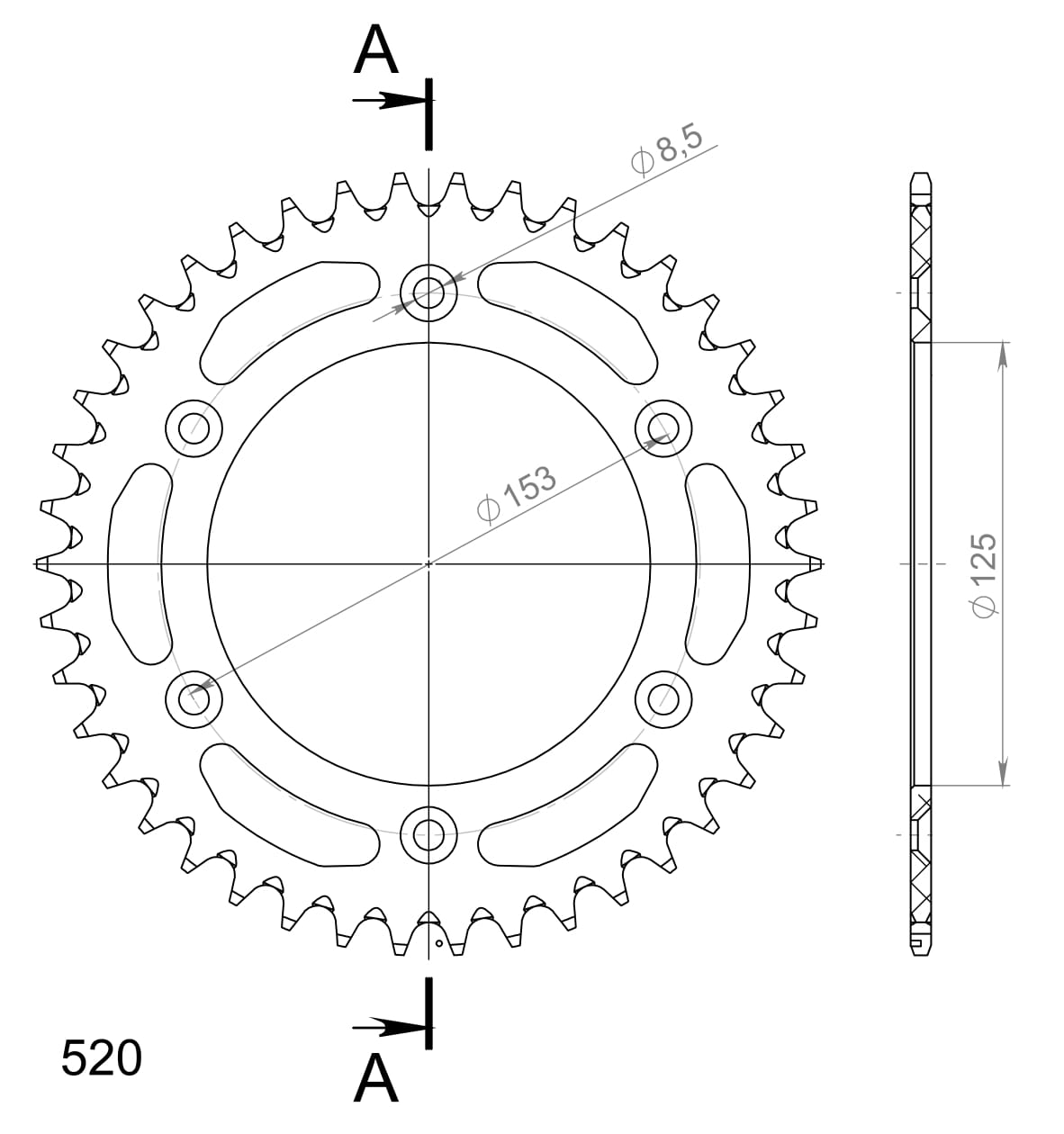 Couronne aluminium